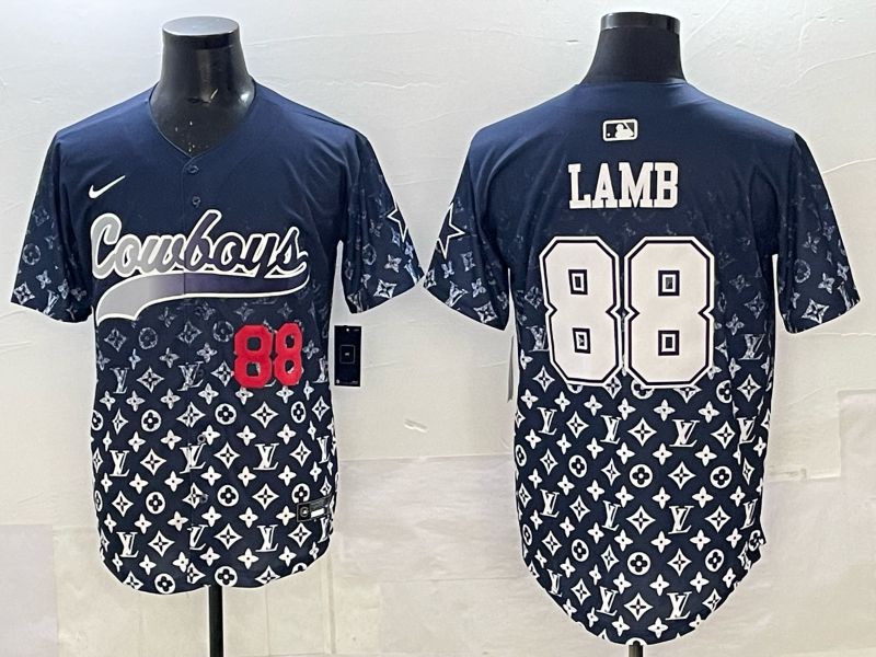Men 2025 Nike Dallas Cowboys #88 Lamb Drak Blue Limited NFL Jersey 03->dallas cowboys->NFL Jersey